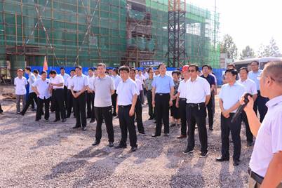 沂南县县委书记姜宁带领新旧动能转换观摩团莅临公司项目观摩